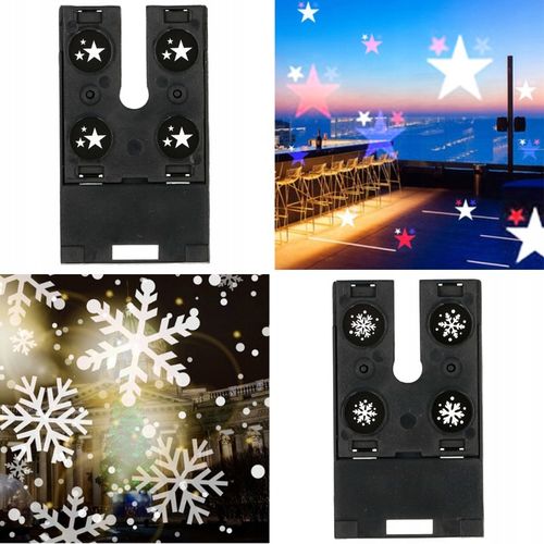 Projektor LASEROWY + świąteczny LED reflektor RZUTNIK 12 KART 6W 48 WZORÓW na Arena.pl