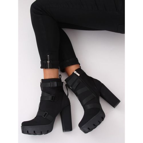 Botki na platformie czarne B9026 Black r.41 na Arena.pl