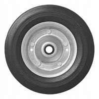 KÓŁKO DO KOŁA PODPOROWEGO PRZYCZEPY 200x60 MM METALOWA FELGA, GUMOWA OPONA