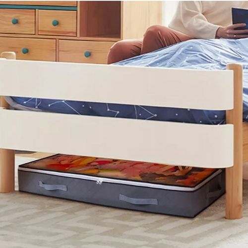 DUŻY ORGANIZER POJEMNIK POKROWIEC POD ŁÓŻKO Na POŚCIEL KOŁDRĘ ZABAWKI na Arena.pl