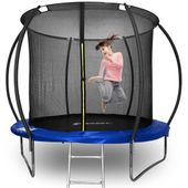 Trampolina z siatką i drabinką HENZEN 244 cm niebieska FT 8