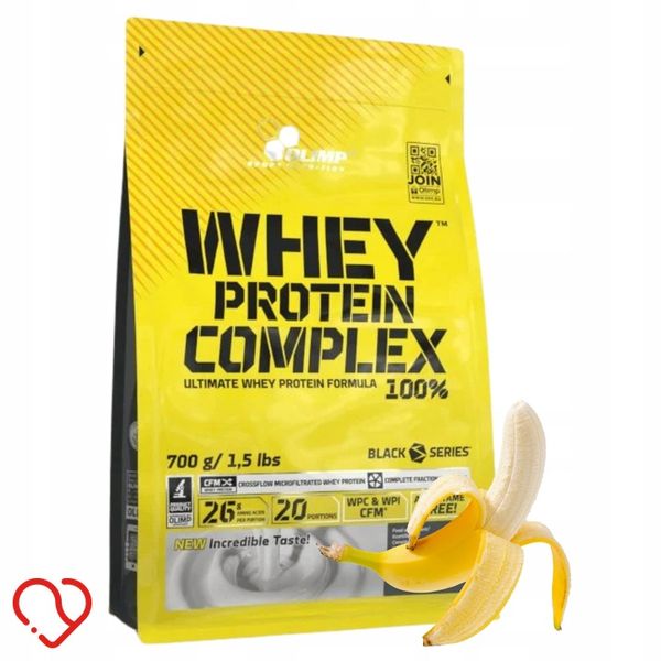 BIAŁKO WHEY wpc Olimp 100 % protein complex 700g smak - Banan 75/100 zdjęcie 1