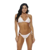 forplay sea me drippin s - bikini z cekinami, regulowane ramiączka