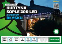 Kurtyna sople LED-200/G/S/5M zimna 8,75m FLASH