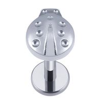 Tytanowy kolczyk labret srebrny biedronka 1,2/8