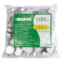Świeca tealight parafinowa Bezzapachowa Bispol 100 szt.