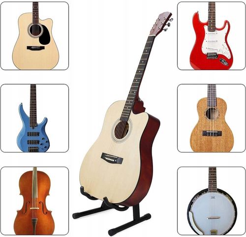 Statyw uniwersalny STOJAK Na każdą gitarę TYP A Składany Uchwyt Piankowy na Arena.pl