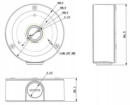Puszka montażowa adapter kamery Dahua PFA134 na Arena.pl