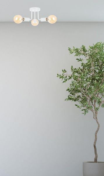 Lampa sufitowa 3xE27 LUNA WHITE zdjęcie 2