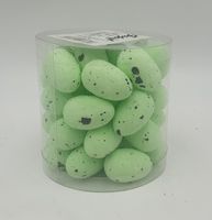jajka w kloszu 2,5cm jasno zielone 36 szt   Wie-0293