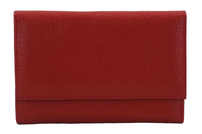 Funkcjonalny portfel damski - Czerwony zdjęcie 1
