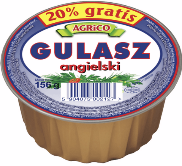 AGRICO GULASZ ANGIELSKI 156G zdjęcie 1