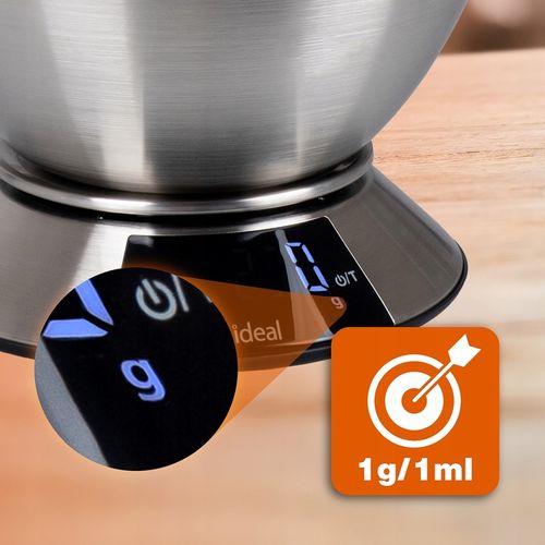 Waga kuchenna IDEAL elektroniczna z MISKĄ PRECYZYJNA DOTYKOWY PANEL na Arena.pl