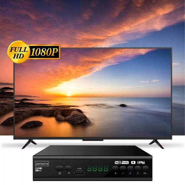 Tuner Dekoder Satelitarny DVB-T2 HEVC H.265 Full HD Telewizji zdjęcie 9