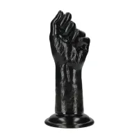 fist of pleasure model fist dildo 21 cm czarny z przyssawką