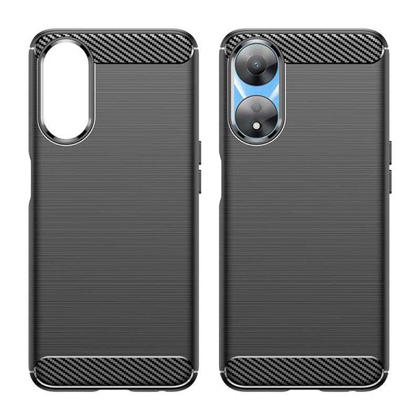 Spacecase Carbon Oppo A78 5G Black zdjęcie 2