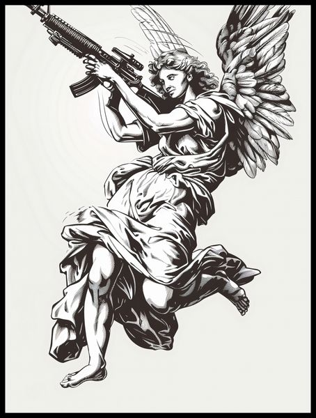 Plakat 60x80cm Anioł Wojny zdjęcie 2