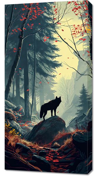 Obraz 50x100cm Leśne Echa zdjęcie 1