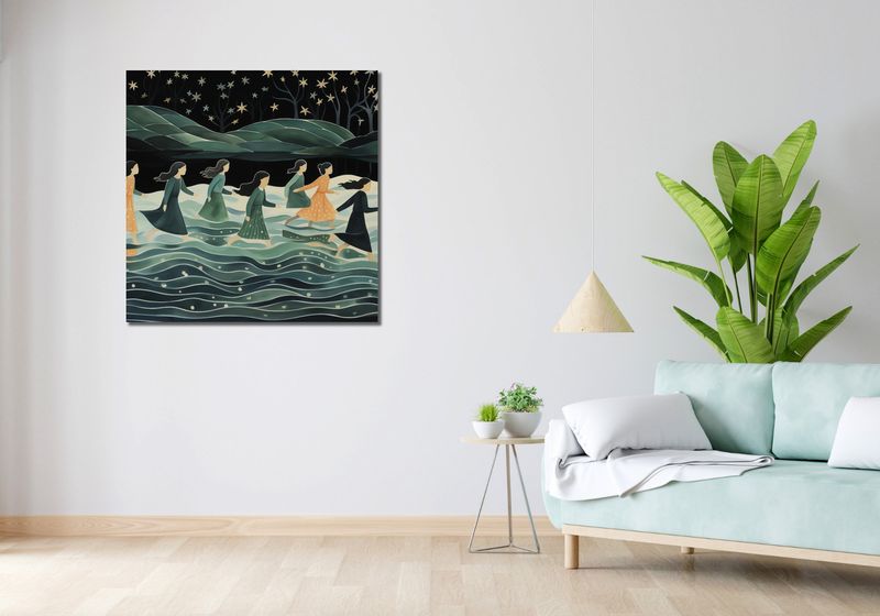 Obraz 90x90cm Nocna Procesja zdjęcie 2