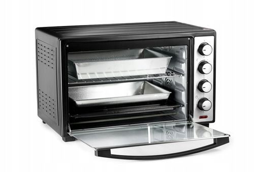 PIEKARNIK ELEKTRYCZNY 48L TERMOOBIEG ROŻNO GRILL WOLNOSTOJĄCY MINI na Arena.pl