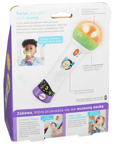 Mikrofon malucha śpiewaj i nagrywaj FBP38 Fisher Price na Arena.pl