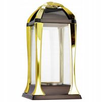 ZNICZ KAPLICZKA TANIA Z DODATKAMI RÓŻNE KOLORY K-21 31CM NA CMENTARZ