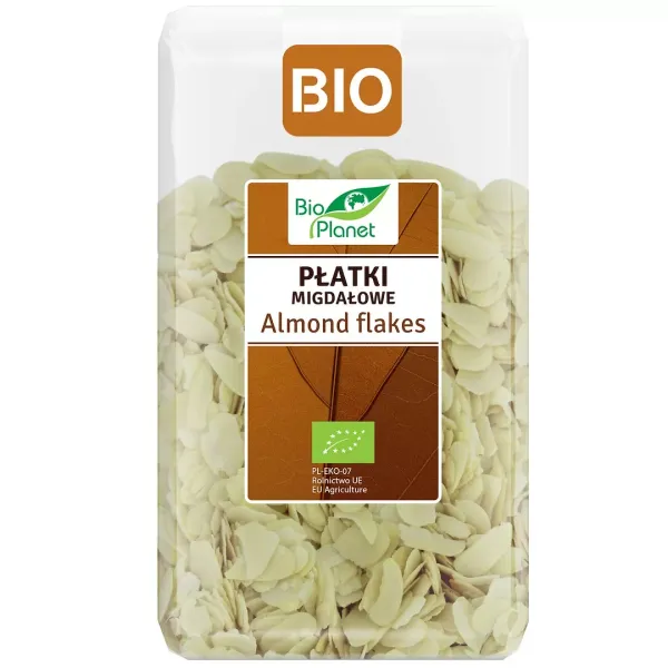 PŁatki MigdaŁowe BIO 600 g - BIO Planet zdjęcie 1