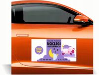 Magnes na samochód auto reklama magnetyczna 60x30 WOLNE POKOJE NOCLEGI