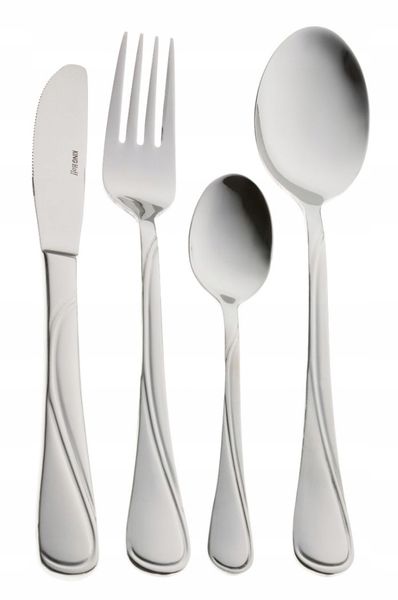 Sztućce w Walizce 72 ele 12 osób Połysk KINGHoff zdjęcie 2