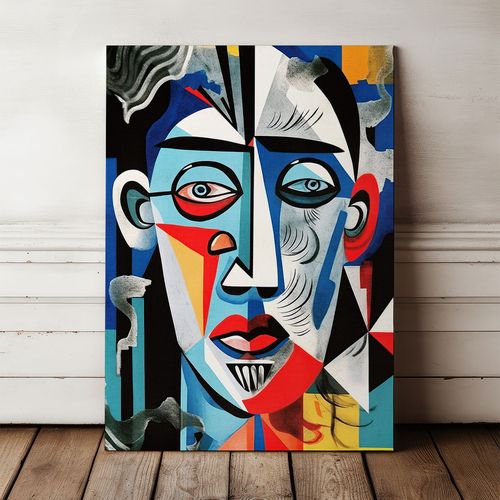 Obraz na płótnie portret kubizm twarz picasso 70x100 cm na Arena.pl