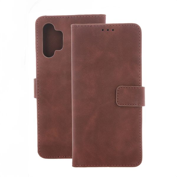 Etui Smart Velvet do Samsung Galaxy S24 Plus brązowe zdjęcie 1