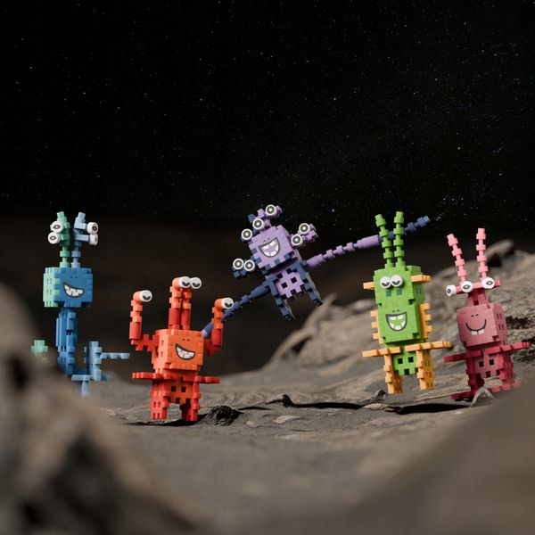 Mini Waffle Crazy Monsters Astro Squad 148el zdjęcie 7