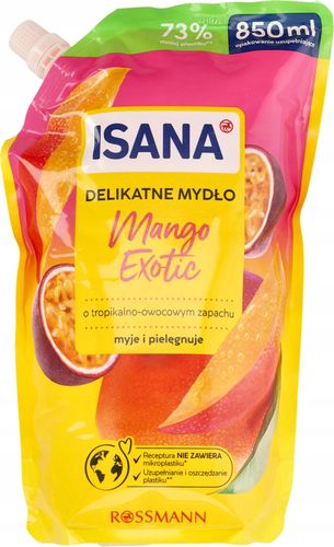 ISANA MYDŁO W PŁYNIE MANGO EXOTIC ZAPAS 850 ML na Arena.pl