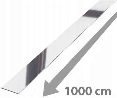 Listwy Chrom Taśma Ozdobna Samoprzylepna Srebrna Dekoracyjna Lustro 2cm 10m na Arena.pl