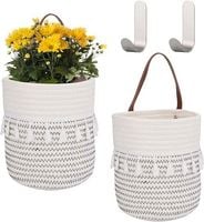 Kosz Bawełniany Na Donicę Wielofunkcyjny 2szt