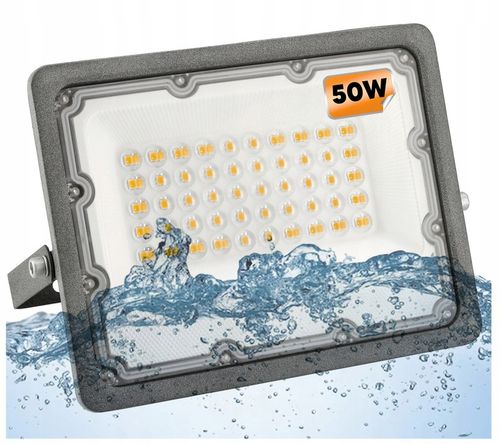 2x Halogen LED Naświetlacz Reflektor 50W IP65 PREMIUM + Statyw na Arena.pl