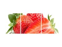 90X30CM ŚWIEŻE TRUSKAWKI TRÓJ OBRAZ