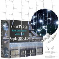 Sople FLASH flesz BIAŁY Białe Zimny 300 LED + ZIMNY FLASH