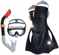 ZESTAW DO NURKOWANIA SNORKELINGU MASKA RURKA PŁETWY BESTWAY
