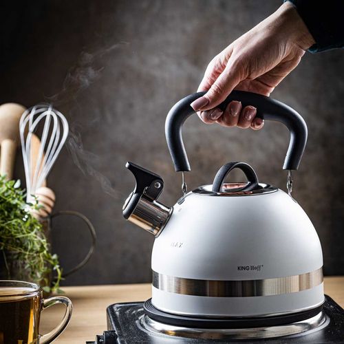 czajnik 1,8l z gwizdkiem kinghoff kh-1852 biały na Arena.pl