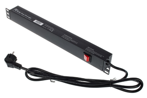 Listwa Zasilająca the t.racks Power 8 S RACK 1U 8 gniazd z tyłu 2m włącznik na Arena.pl