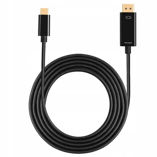 Kabel USB C do Display port Przejściówka adapter DP 4K Thunderbolt 1,8M zdjęcie 3