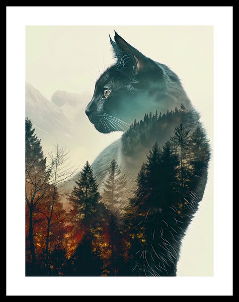 Plakat 30x40cm Koci Duch Lasu zdjęcie 3