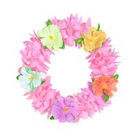 Opaska hawajska na gumce, różowa