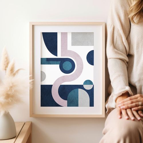 Plakat geometria abstrakcja 30x40 cm na Arena.pl