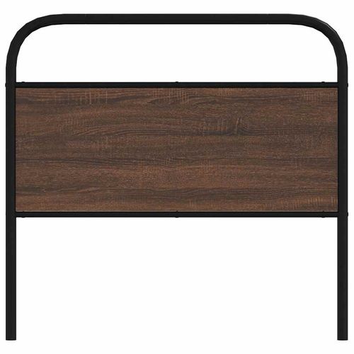 Wezgłowie, brązowy dąb, 100 cm, stal i materiał drewnopochodny na Arena.pl