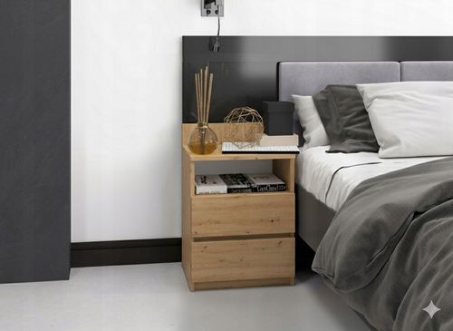 SZAFKA NOCNA STOLIK SYPIALNIA M1 DĄB ARTISAN na Arena.pl