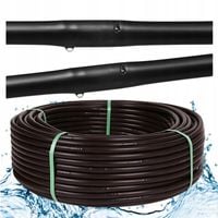 LINIA KROPLUJĄCA WĄŻ KROPLUJĄCY DO OGRODU Pocący Nawadnianie 100m Fi16