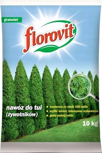 Nawóz do TUI ŻYWOTNIKÓW Florovit tuji iglaków cisów wybarwienie igieł 10kg na Arena.pl