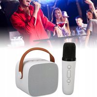 ZESTAW DO KARAOKE BEZPRZEWODOWY MINI GŁOŚNIK BLUETOOTH MIKROFON DLA DZIECI